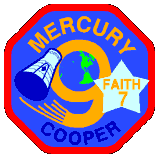 Mercury 9 Faith 7  Mission Patch